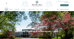 Desktop Screenshot of newmtsinaicemetery.org
